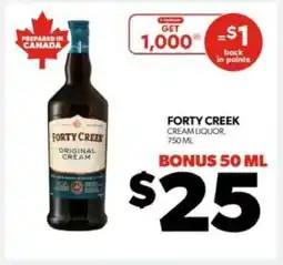 Real Canadian Liquorstore Forty Creek Original Cream offer
