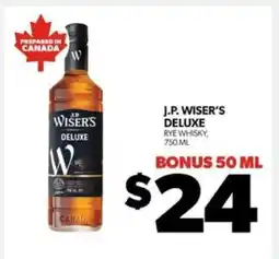 Real Canadian Liquorstore J.P. Wiser's Deluxe offer
