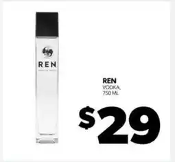 Real Canadian Liquorstore REN Vodka offer