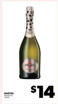 Real Canadian Liquorstore MARTINI PROSECCO offer