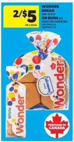 Real Canadian Superstore Wonder Bread or Buns offer