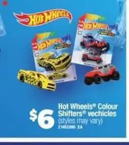 Real Canadian Superstore Hot Wheels Colour Shifters vehicles offer