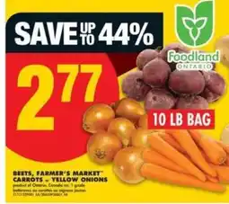 No Frills Beets, Farmer's Market Carrots & Yellow Onions offer