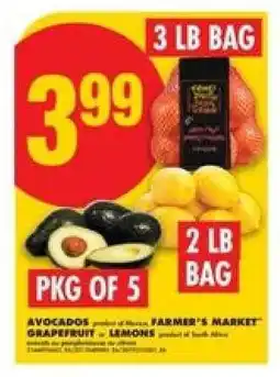 No Frills Avocados, Grapefruit, Lemons offer