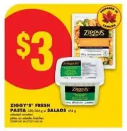 No Frills ZIGGY'S FRESH PASTA or SALADS offer