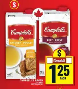Food Basics CAMPBELL’S BROTH offer