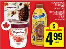 Food Basics Häagen-Dazs Ice Cream & Nestlé Nesquik Chocolate Syrup offer