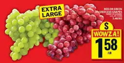 Food Basics EXTRA LARGE RED OR GREEN SEEDLESS GRAPES offer