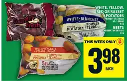 Food Basics White, Yellow, Red or Russet Potatoes / Beets offer