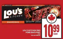 Food Basics LOU’S KITCHEN BBQ PORK BACK RIBS offer
