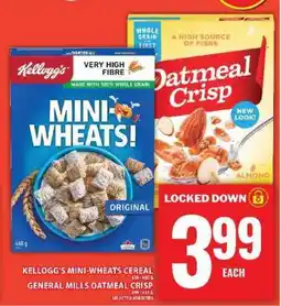 Food Basics Kellogg's Mini-Wheats Cereal / General Mills Oatmeal Crisp offer