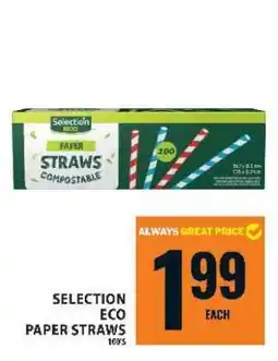 Food Basics SELECTION ECO PAPER STRAWS 100'S offer