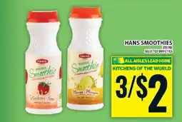 Food Basics HANS Smoothies offer
