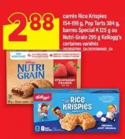 Maxi Kellogg's Rice Krispies, Pop Tarts, Special K, Nutri-Grain offer