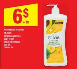 Maxi St. Ives Body Lotion offer