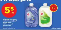 Maxi LIFE BRAND LIQUID HAND SOAP REFILL offer