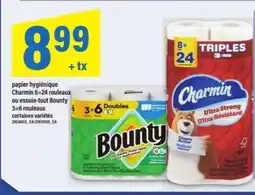 Maxi papier hygiénique Charmin ou essuie-tout Bounty offer