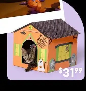 Petsmart Thrills & Chills Trick or Treat Hideout Scratch Haunted Hut offer
