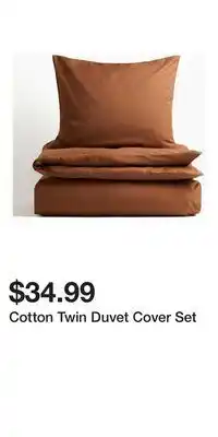 H&M Cotton Twin Duvet Cover Set offer