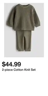 H&M 2-piece Cotton Knit Set offer