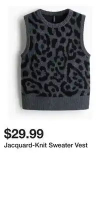 H&M Jacquard-Knit Sweater Vest offer
