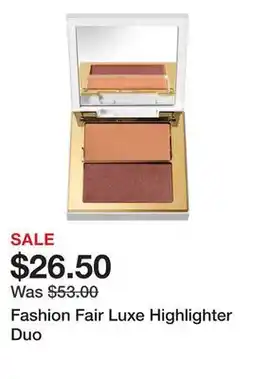 Sephora Fashion Fair Luxe Highlighter Duo offer