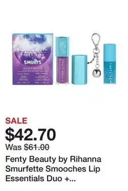 Sephora Fenty Beauty by Rihanna Smurfette Smooches Lip Essentials Duo + Keychain offer