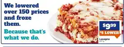 M & M Food Market Lasagna offer