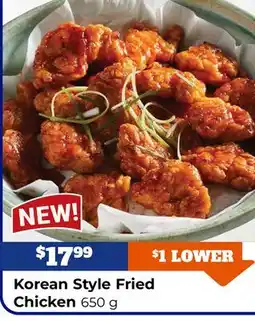 M & M Food Market Korean Style Fried Chicken offer