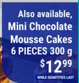 M & M Food Market Mini Chocolate Mousse Cakes offer
