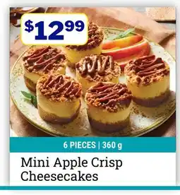 M & M Food Market Mini Apple Crisp Cheesecakes offer