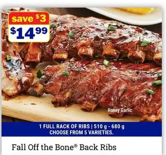 M & M Food Market Fall Off the Bone Back Ribs offer