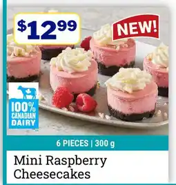 M & M Food Market Mini Raspberry Cheesecakes offer