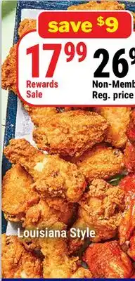 M & M Food Market Fully Cooked Chicken Wings, Louisiana Style offer