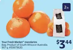 Walmart Your Fresh Market mandarins offer