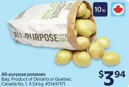 Walmart All-purpose potatoes offer