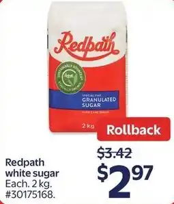 Walmart Redpath white sugar offer