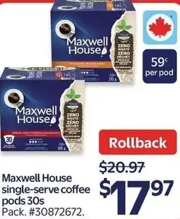 Walmart Maxwell House single-serve coffee pods offer