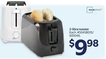 Walmart Mainstays 2-slice toaster offer
