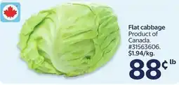 Walmart Flat cabbage offer