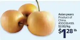 Walmart Asian pears offer