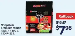 Walmart Nongshim premium ramen offer