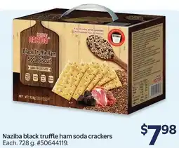 Walmart Naziba black truffle ham soda crackers offer