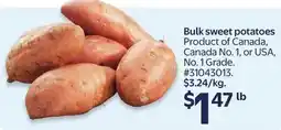 Walmart Bulk sweet potatoes offer
