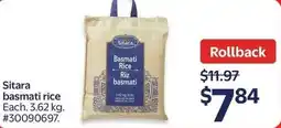 Walmart Sitara basmati rice offer