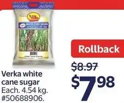 Walmart Verka white cane sugar offer