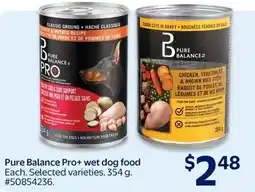 Walmart Pure Balance Pro+ wet dog food offer