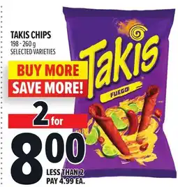 Metro TAKIS CHIPS offer