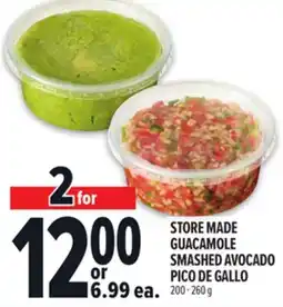 Metro STORE MADE GUACAMOLE SMASHED AVOCADO PICO DE GALLO offer