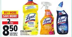 Metro LYSOL CLEANERS offer